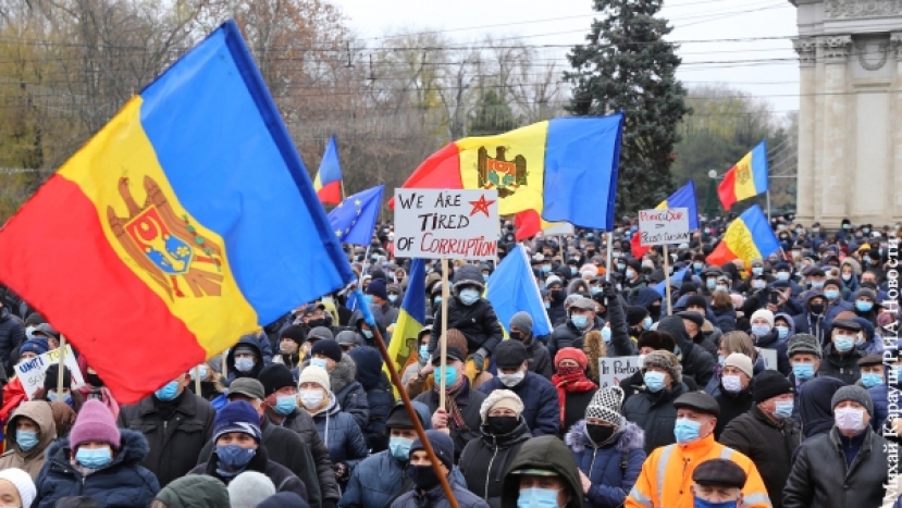 Протестующие в Кишиневе выдвинули требования к правительству