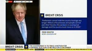 Sky News: нельзя «продолжать держать страну в заложниках» — Джонсон призвал к досрочным парламентским выборам