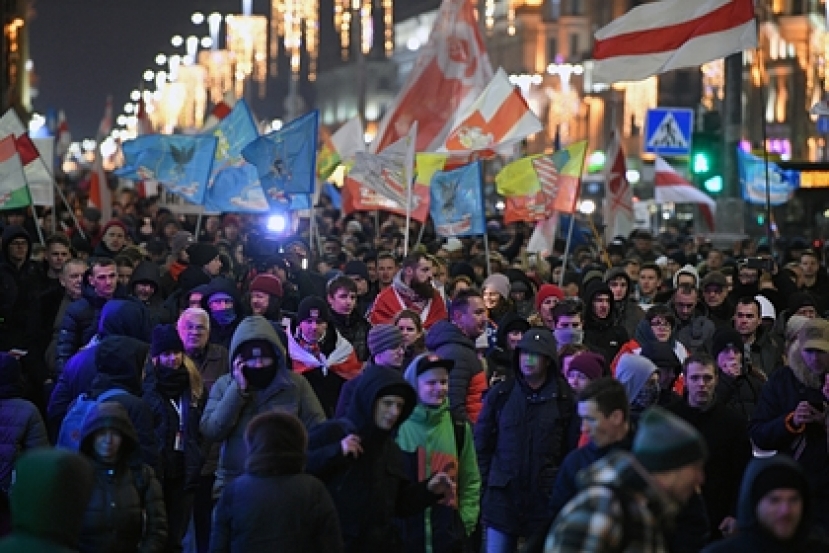 В Минске начался очередной митинг против интеграции с Россией