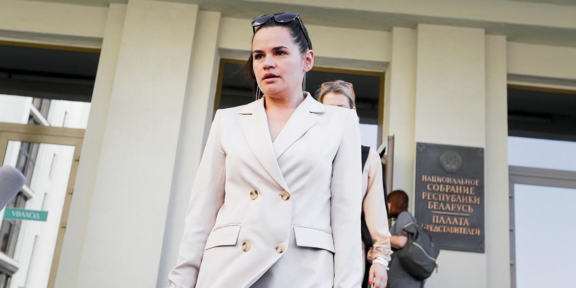 Тихановская бежала в Литву