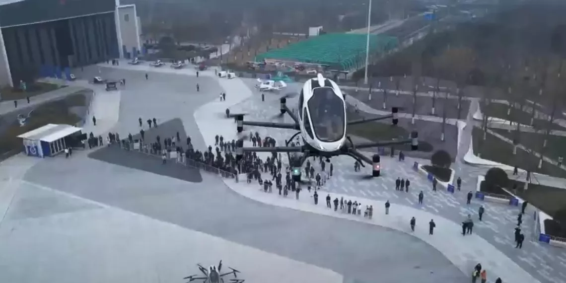 В Китае состоялся первый коммерческий полёт БПЛА с пассажирами