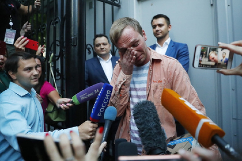 Голунов вышел на свободу