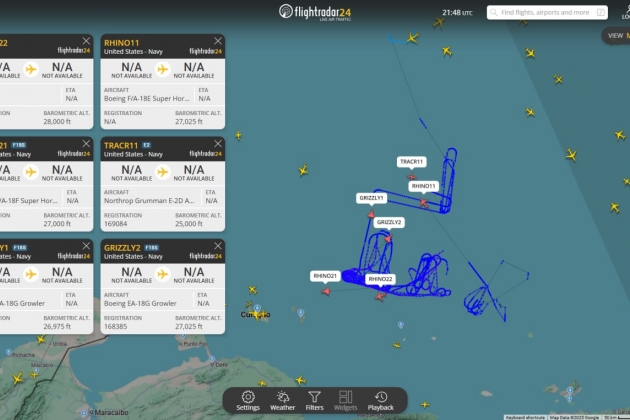 Американская авиация усилила присутствие у венесуэльских берегов