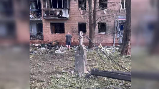 Ukrainian missile hits apartment building in Russian border region