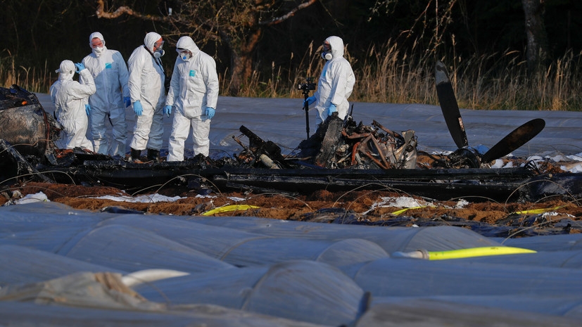 «Чёрных ящиков может не быть»: специалисты МАК приступили к работе на месте крушения самолёта в Германии