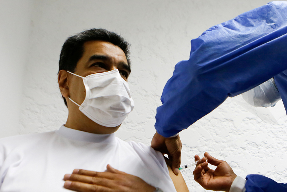Venezuelan President Maduro gets first shot of Russia’s Sputnik-V vaccine