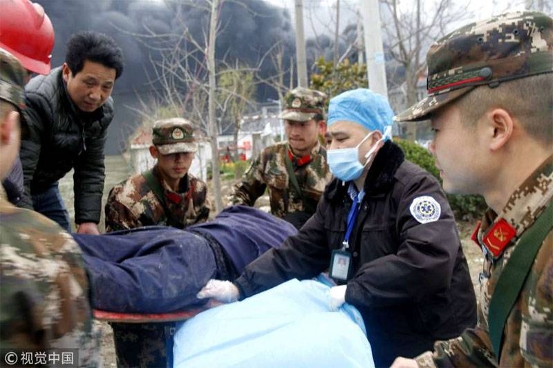 Число жертв взрыва на химзаводе в Китае выросло до 47