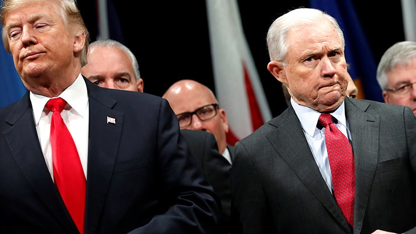 «Разборки продолжатся»: президент США Дональд Трамп принял отставку генпрокурора Джеффа Сешнса