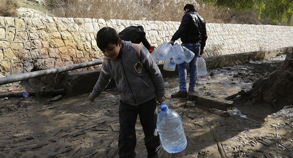 Russia Working with Iran, Turkey, UN to Restore Water Supply to Damascus
